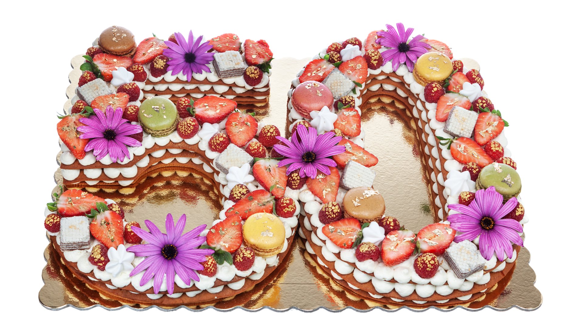 Rózsaszín szülinapi torta 50. szülinapra Rózsaszín szülinapi torta 50. szülinapra
